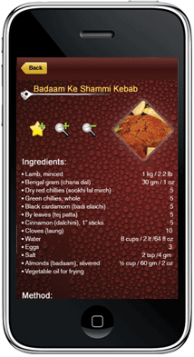 Indian Kebab Flavor - Android Application Development