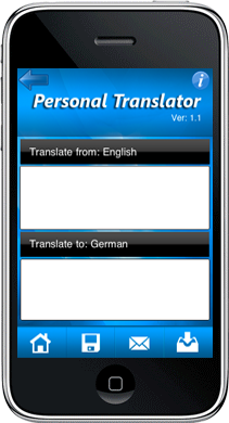 Personal Translator - Blackberry Application Development